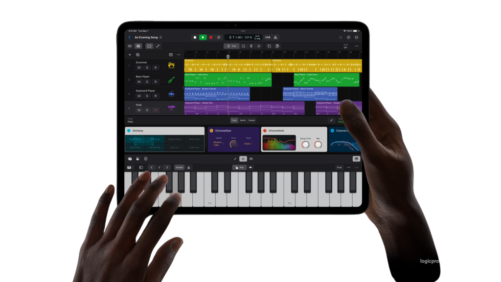 logic pro x ipad